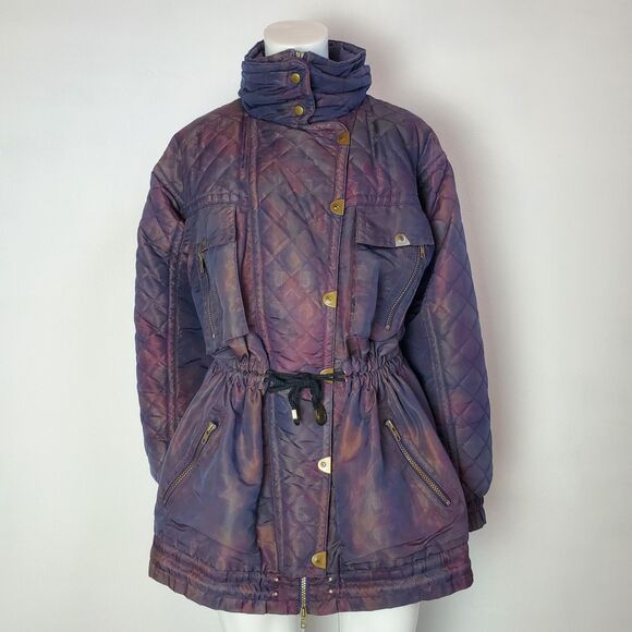 Vintage 80s Snuggler Purple Quilted Jacket - Picture 1 of 14
